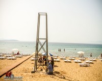 Erected Lifeguard Towers On The Beach In Altinkum-1