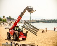 Erected Lifeguard Towers On The Beach In Altinkum-4