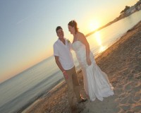 Sonnenuntergang Am Strand Hochzeit Ma